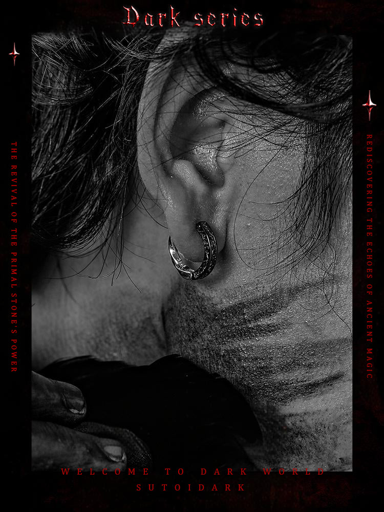 [Reincarnation] 925 Silver Earrings for Men - Premium Unique Studs and Hoop Earrings, Couple's Gift